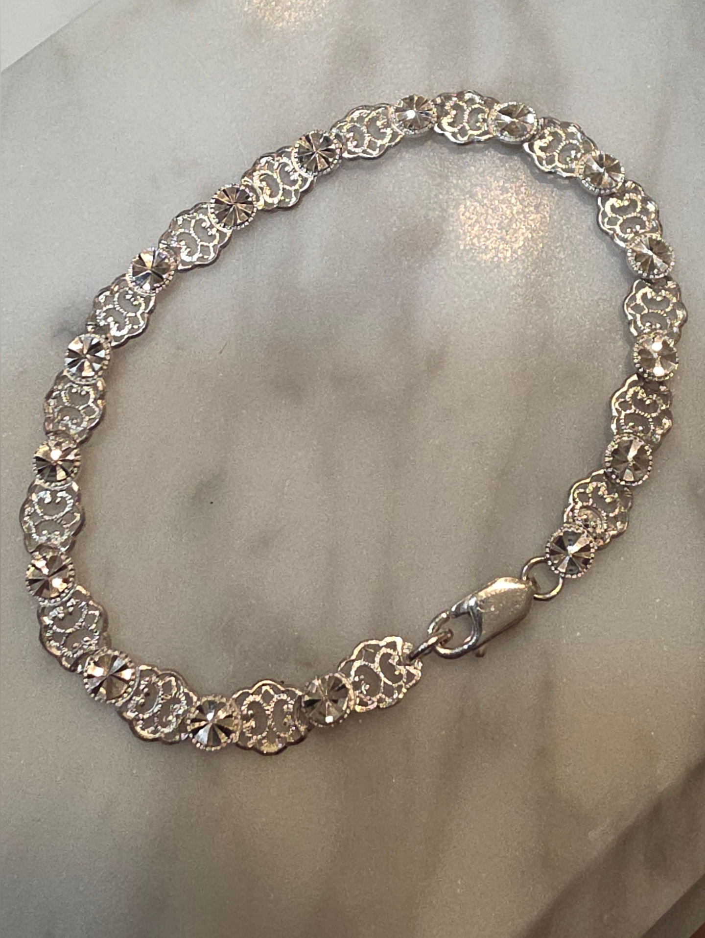 Vintage Beverly Hills Silver 925 Sterling Bracelet 7 Inches